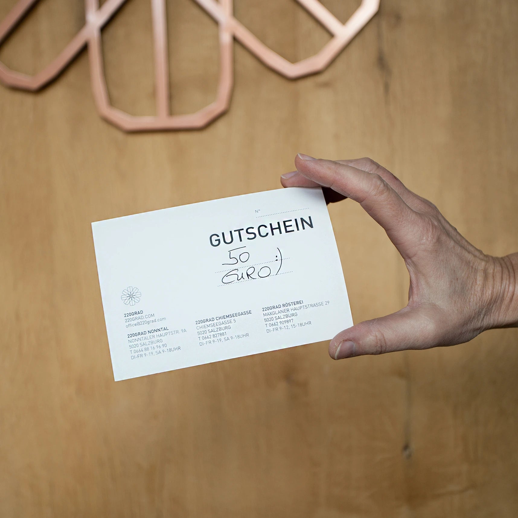 220GRAD GIFT CARD "PAPER BLISS"