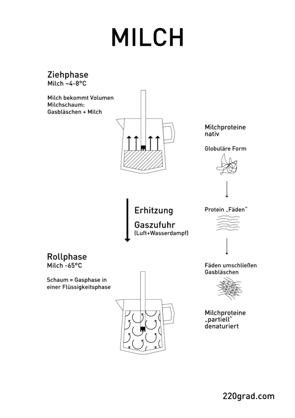 220GRAD Poster A2 - Milch schäumen